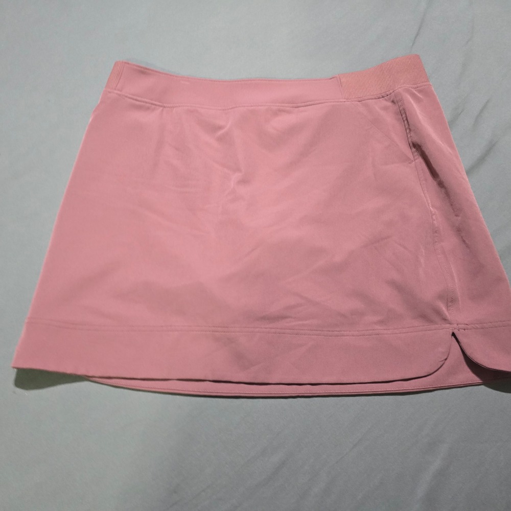 32 Degrees Skort Women XL Redwood Pink Athletic Golf Tennis Skirt 1278232